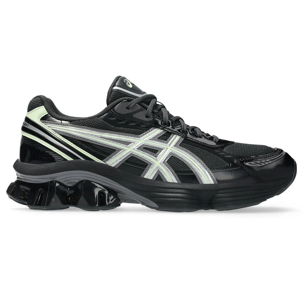Mens Size 10.5 ASICS Gel Kinetic Fluent Graphite Grey Illuminate Yellow Shoes